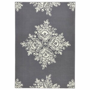 Sivo-biely koberec Hanse Home Gloria Blossom