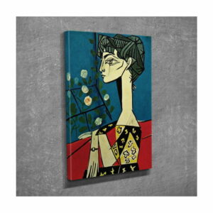 Nástenná reprodukcia na plátne Pablo Picasso Jacqueline with Flowers