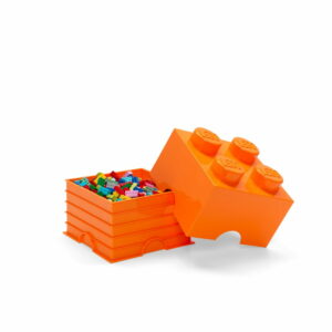 Oranžový úložný box štvorec LEGO® LEGO®