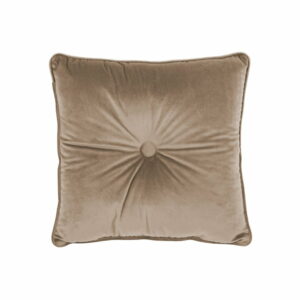 Svetlohnedý vankúš Tiseco Home Studio Velvet Button