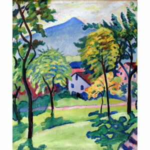 Reprodukcia obrazu August Macke - Tegernsee Landscape