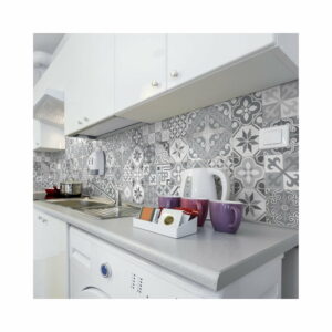 Sada 24 nástenných samolepiek Ambiance Wall Decal Cement Tiles Azulejos Micalina