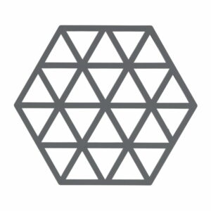 Sivá silikónová podložka pod horúce nádoby Zone Triangles Zone