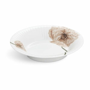 Biely porcelánový hlboký tanier Kähler Design Hammershøi Poppy