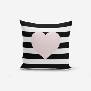 Obliečky na vaknúš s prímesou bavlny Minimalist Cushion Covers Striped Pink