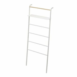 Biely vešiak s poličkou YAMAZAKI Tower Ladder YAMAZAKI