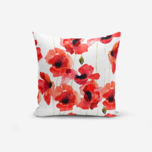 Obliečka na vankúš s prímesou bavlny Minimalist Cushion Covers Máky