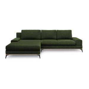 Tmavozelená rozkladacia rohová pohovka Windsor & Co Sofas Planet
