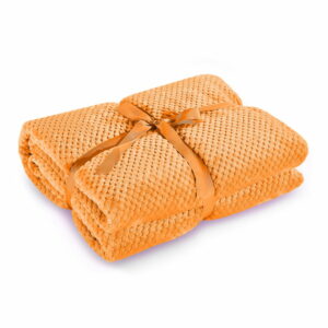 Oranžová deka z mikrovlákna DecoKing Henry