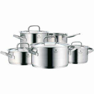 Sada 5 antikoro hrncov s pokrievkami WMF Cromargan® Gourmet Plus WMF