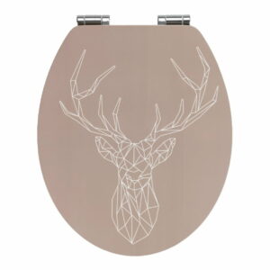 WC sedadlo z bambusu a drevovláknitej dosky Wenko Stag