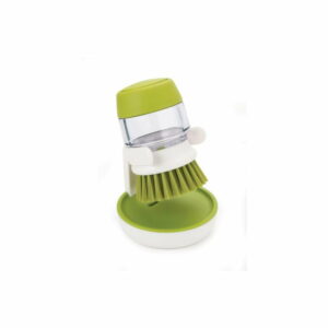 Zelená kefa Palm Scrub s dávkovačom a stojanom Joseph Joseph Joseph Joseph