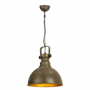 Kovové závesné svietidlo v antickej zlatej farbe Opviq lights Orion Opviq lights