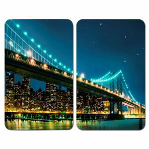 Sada 2 sklenených krytov na sporák Wenko Brooklyn Bridge