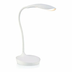 Biela stolová lampička s USB portom Markslöjd Swan Markslöjd