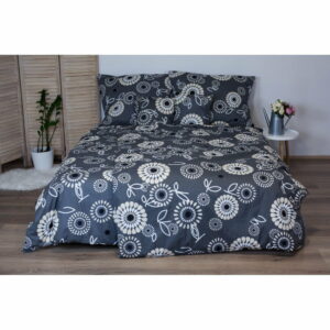 Sivé bavlnené posteľné obliečky na jednolôžko Cotton House Elisa