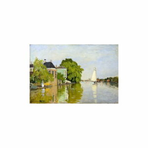 Reprodukcia obrazu Claude Monet - Houses on the Achterzaan
