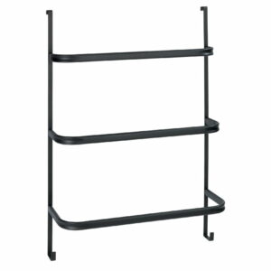 Čierny samodržiaci vešiak na uteráky Wenko Towel Holder Black