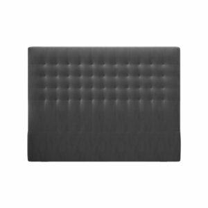 Tmavosivé čelo postele so zamatovým poťahom Windsor & Co Sofas Apollo