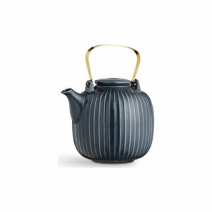 Antracitová porcelánová čajová kanvica Kähler Design Hammershoi
