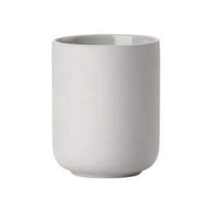 Svetlosivý pohárik na zubnú kefku z kameniny Zone Soft Grey Zone