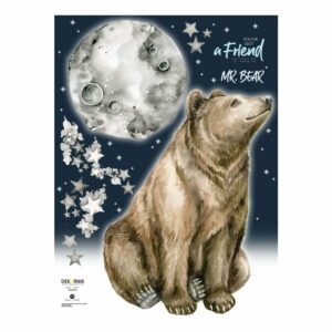 Nástenná samolepka s medveďom Dekornik Mr. Bear Dekornik