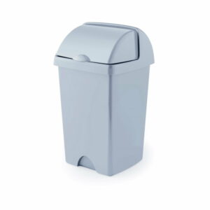 Sivý odpadkový kôš z recyklovaného plastu Addis Eco Range