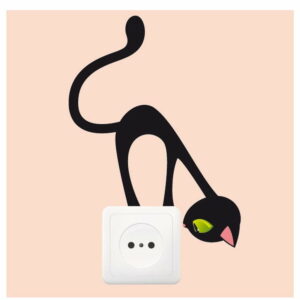 Samolepka Ambiance Curious Cat