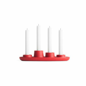 Červený svietnik EMKO Aye Aye Four Candles EMKO