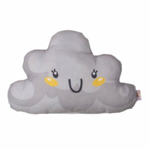 Sivý detský vankúšik s prímesou bavlny Apolena Pillow Toy Hurro