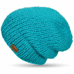 Ručne pletená čapica DOKE Blue Beanie DOKE