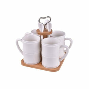 Set 4 porcelánových hrnčekov