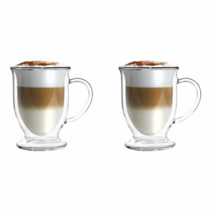 Sada 2 pohárov na Latte z dvojitého skla Vialli Design