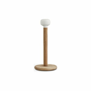 Stojan na papierové utierky z dubového dreva s bielym detailom z porcelánu Kähler Design Hammershoi Kähler Design