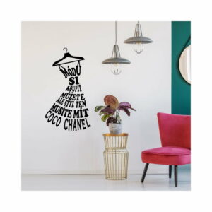 Samolepka na stenu s citátom Ambiance Coco Chanel Ambiance