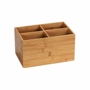 Bambusový kúpeľňový organizér so 4 priehradkami Wenko Terra Wenko
