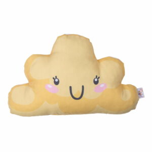 Žltý detský vankúšik s prímesou bavlny Apolena Pillow Toy Hurro