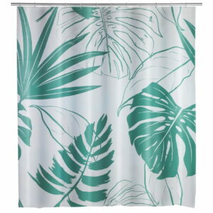 Sprchový záves Wenko Green Monstera