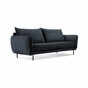 Tmavomodrá zamatová pohovka Cosmopolitan Design Vienna