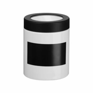 Čierno-biela dóza na popisovanie Premier Housewares Premier Housewares