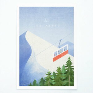 Plagát Travelposter Les Alpes