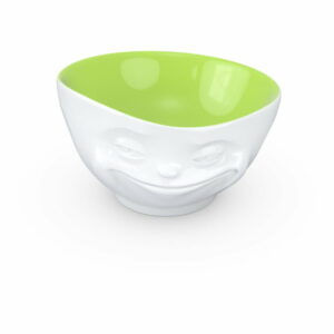 Bielo-pistáciová porcelánová usmievavá miska 58products 58products