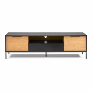 Čierno-hnedý TV stolík La Forma SAVOI