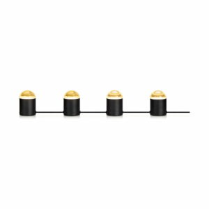 Čierna stolová lampa so 4 žiarovkami Markslöjd Jinx Markslöjd