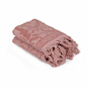 Sada dvoch ružových uterákov v odtieni dusty rose Bohème