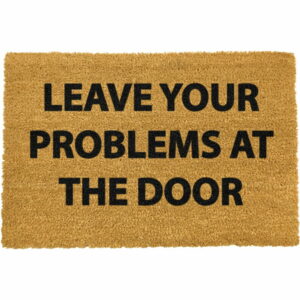 Rohožka z prírodného kokosového vlákna Artsy Doormats No Problems