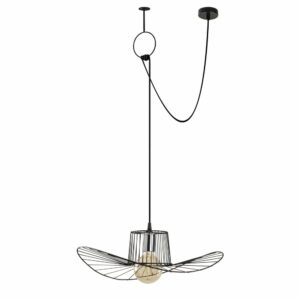 Čierne závesné svietidlo Opviq lights Tel Chain Opviq lights