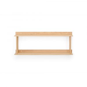 Nástenný policový diel z dubového dreva Wireworks Platform2 Wireworks