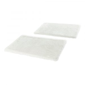 Súprava 2 bielych koberčekov k posteli Mint Rugs Soft
