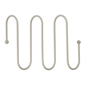 Sivý nástenný vešiak s 3 háčikmi Blomus Curl Blomus